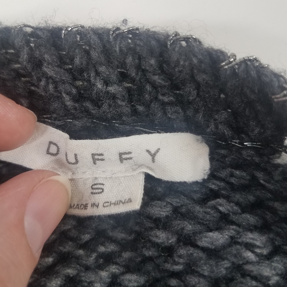 Duffy Gray Knit Wool Cashmere Blend Sweater - Picture 11 of 13